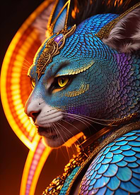 Fantasy Cat Like Dragons