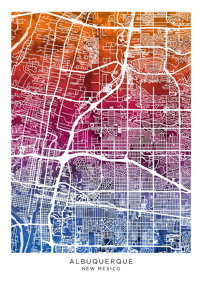Albuquerque New Mexico Map