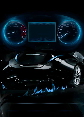 Neon Car Dashboard