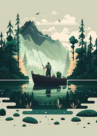 Fisherman fishing