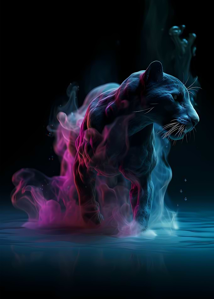 Panther Water Neon Smoke