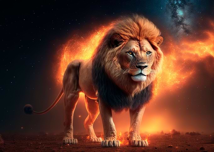 Fantastic lion