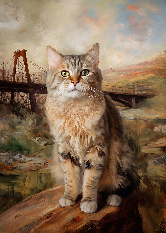 Catty Vibes Cat Art Poster