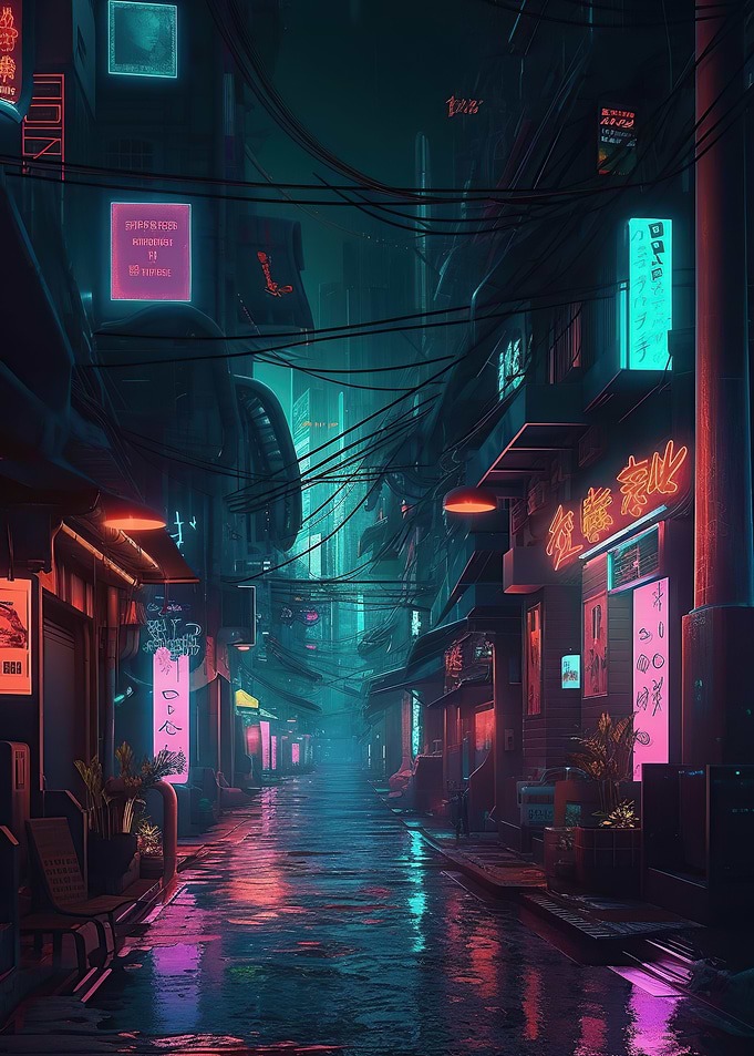 Neon Lofi Cyberpunk