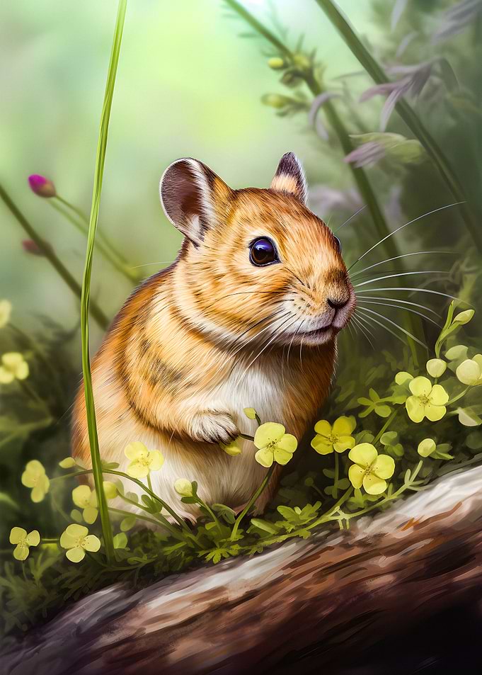 Pika in the forest