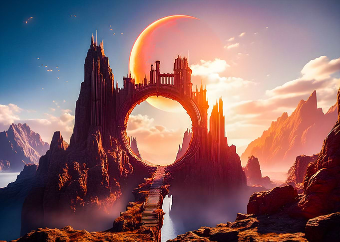 Stairway to the portal