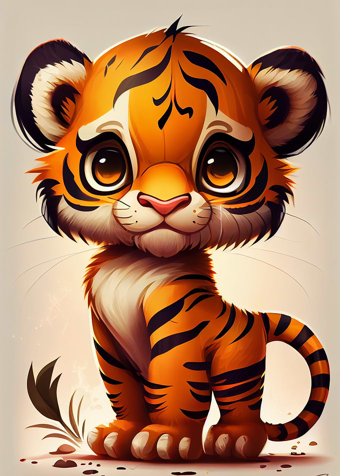 Cute Tiger Animal Cartoon