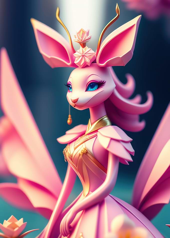 Origami Paper woman