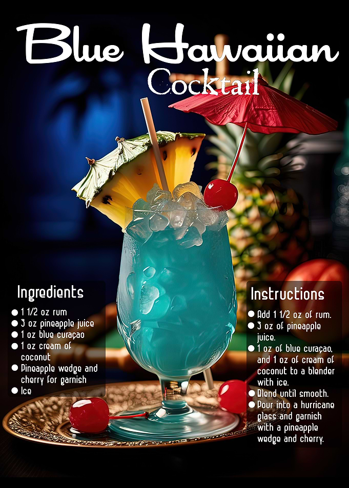 Blue Hawaiian Cocktail