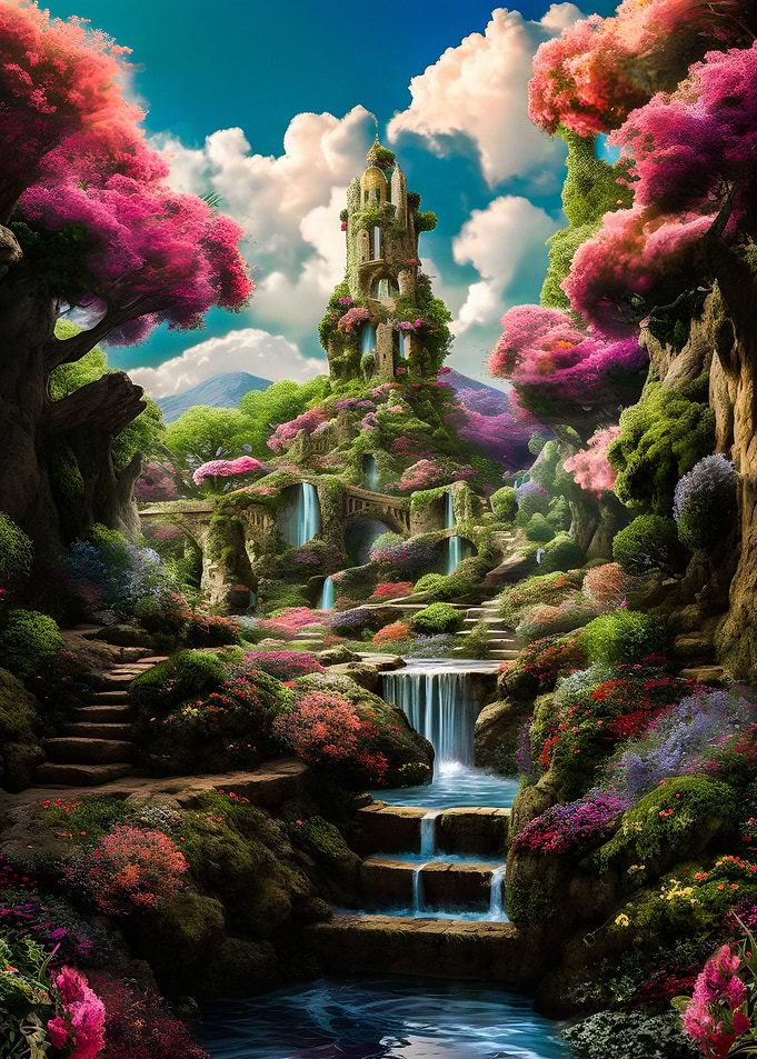 Fantasy fairy landmark