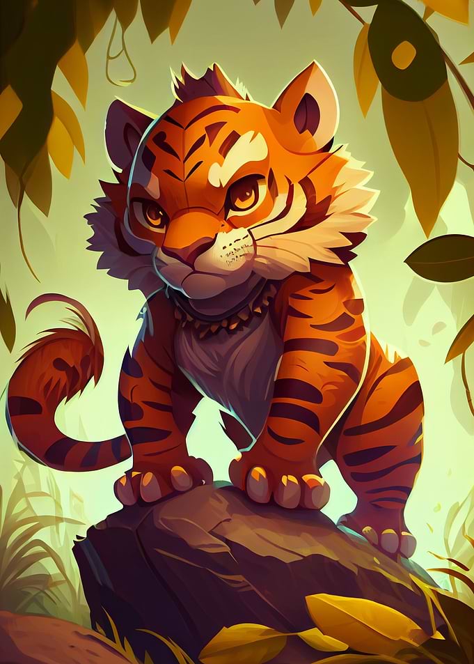 Cute Tiger Animal Cartoon