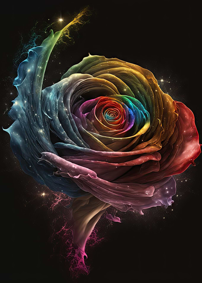 rainbow rose