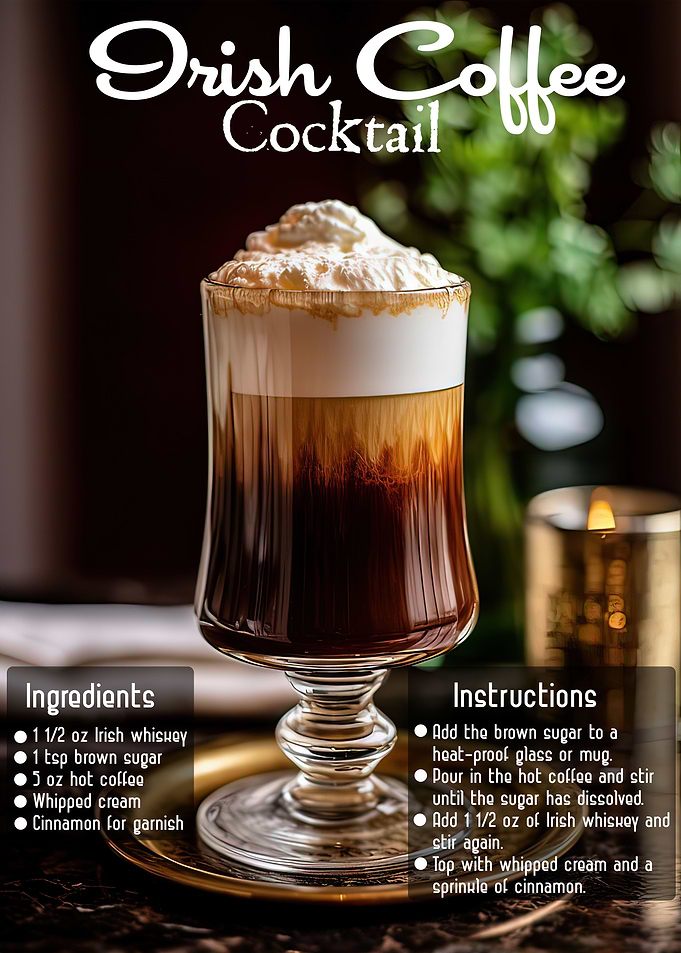 Irish Coffee Cocktail
