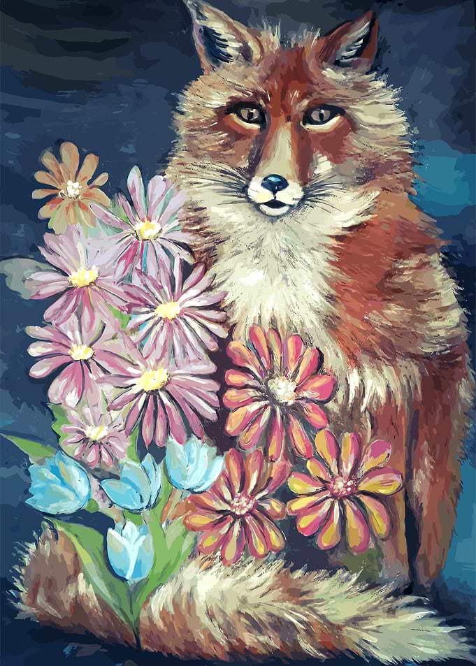 Fox in the garden