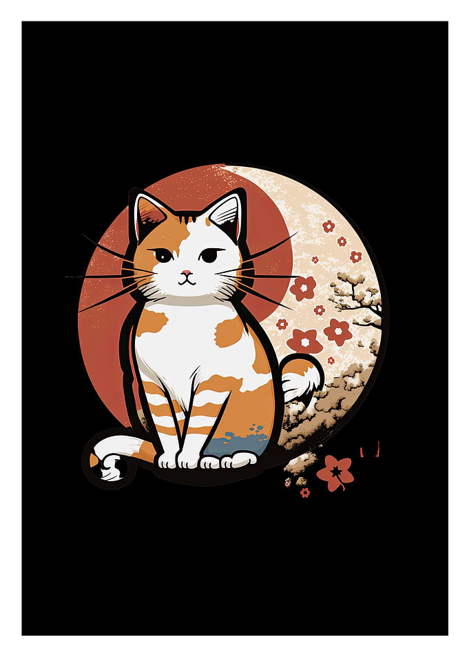 Japanese Cat Kimono
