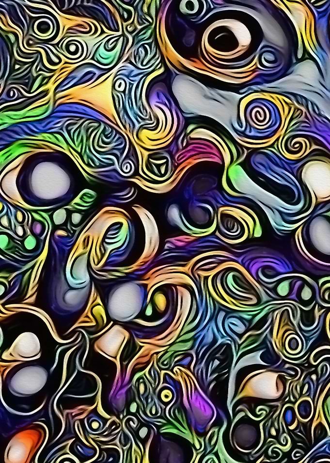 Abstract man portrait