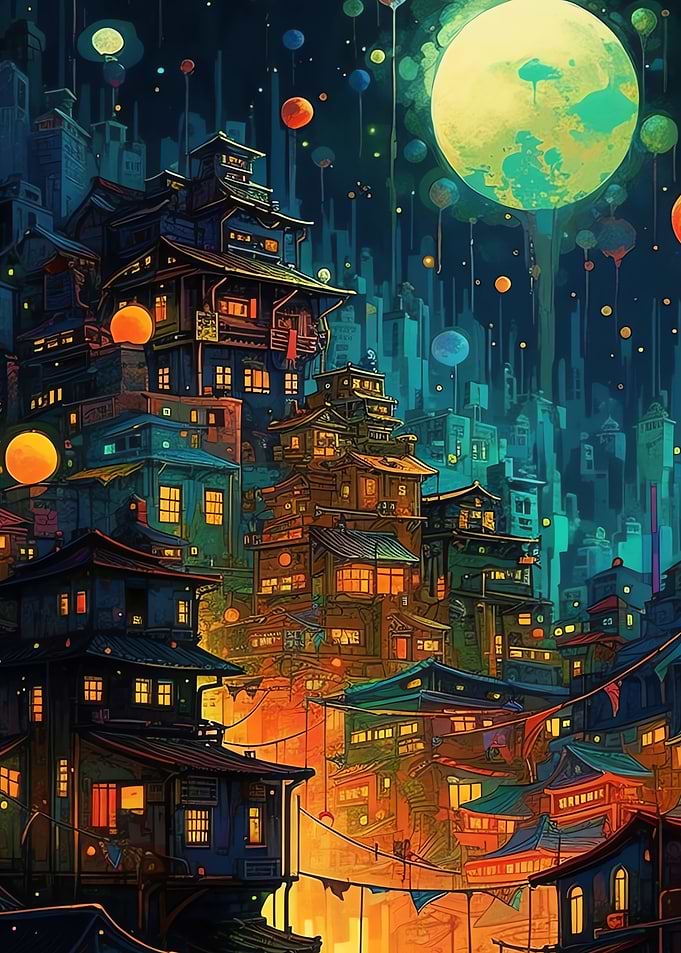 Anime Manga Cityscapes