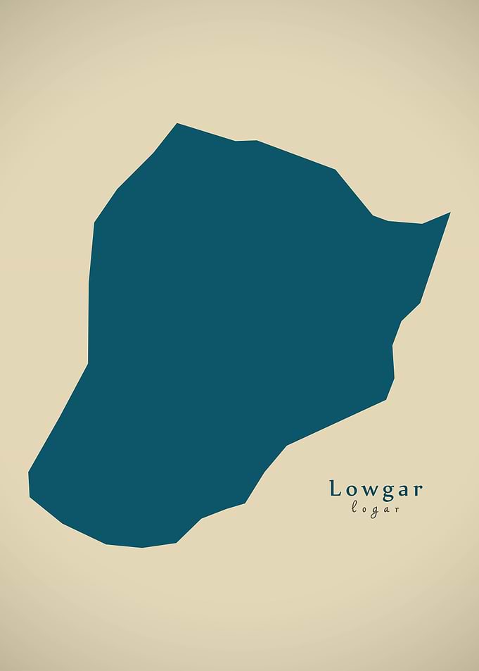 Lowgar province map