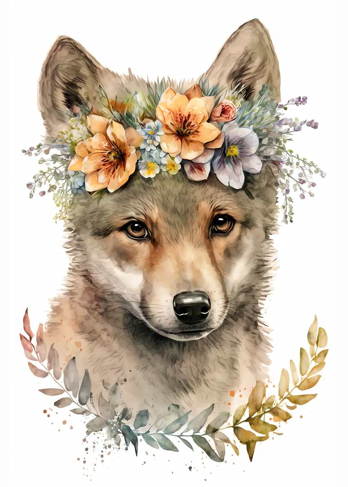Cute Baby Wolf