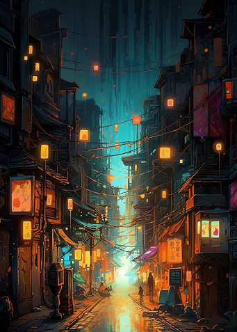 Anime Manga Cityscapes