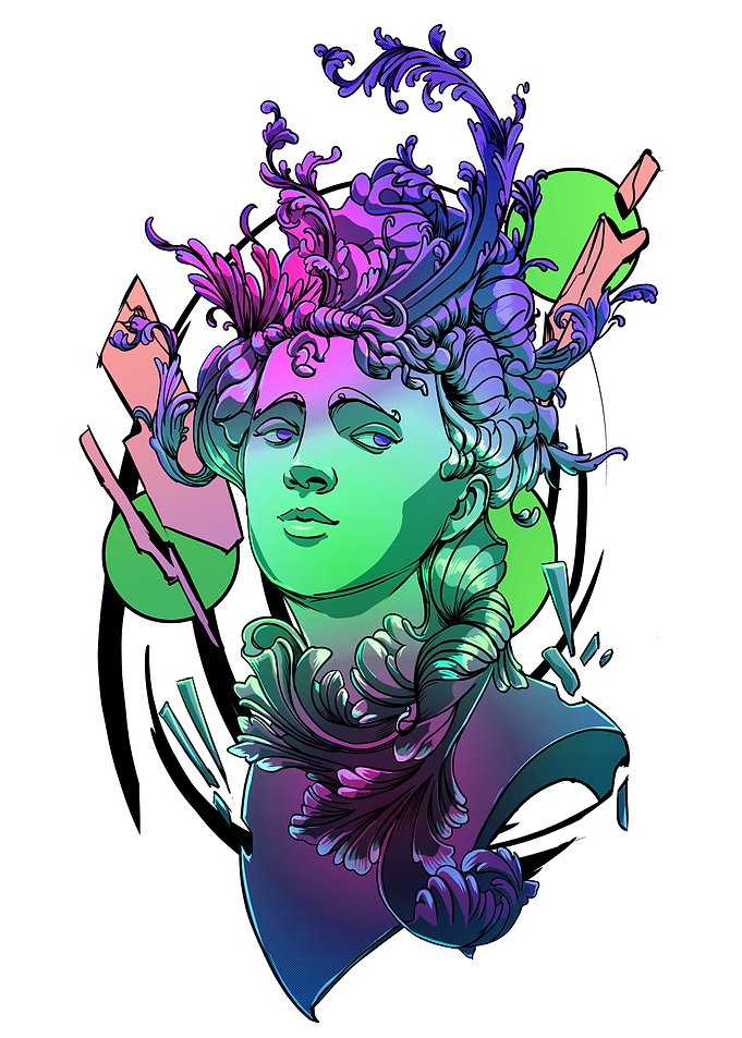 Greek Statue Vaporwave