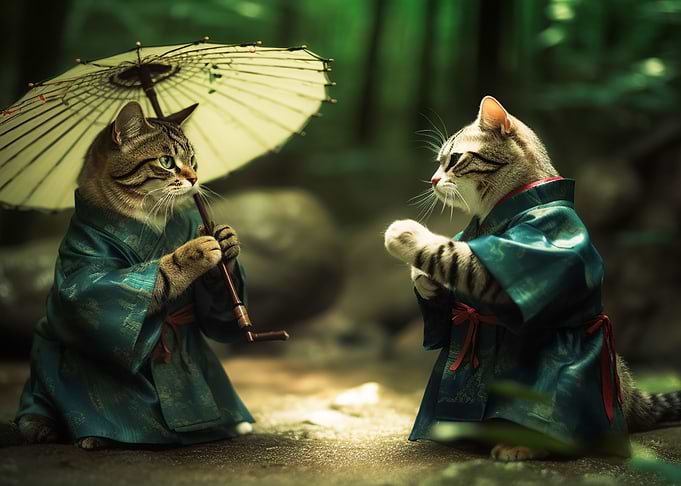 samurai cat