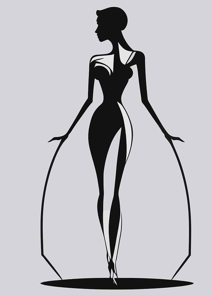 Elegant Feminine Silhouett