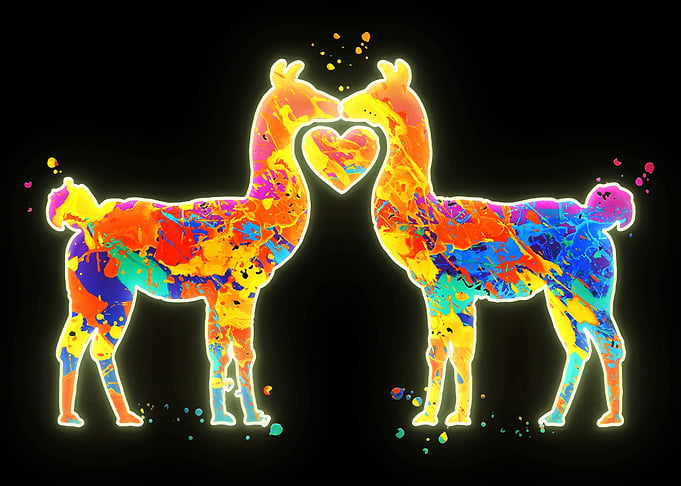 Alpaca Llama Love