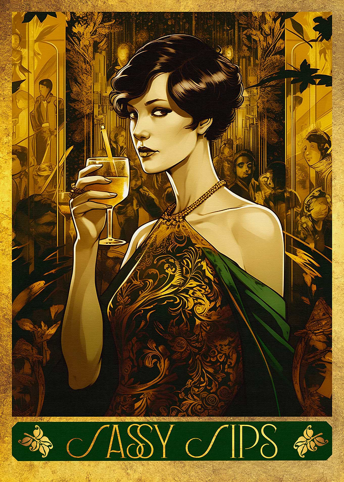 Funny Art Deco Cocktail