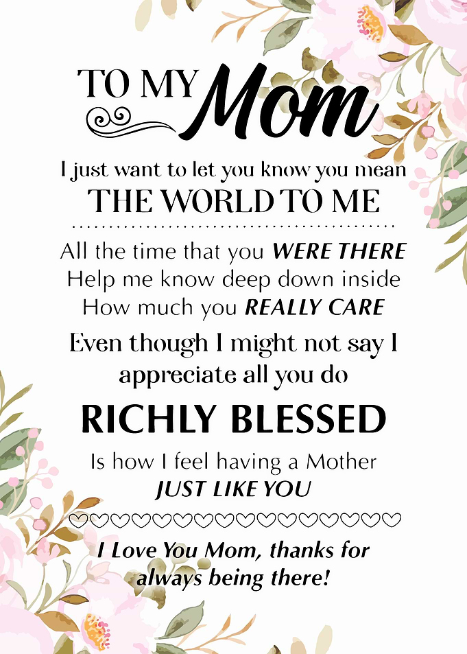 To My Mom