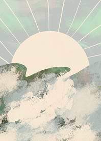 Sun on the Sky Painting