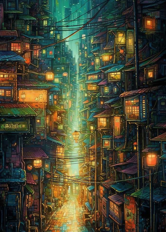 Anime Manga Cityscapes