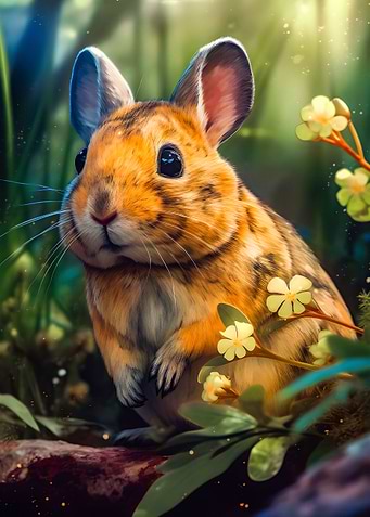 Cute curious mouse Pia