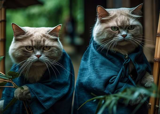 samurai cat