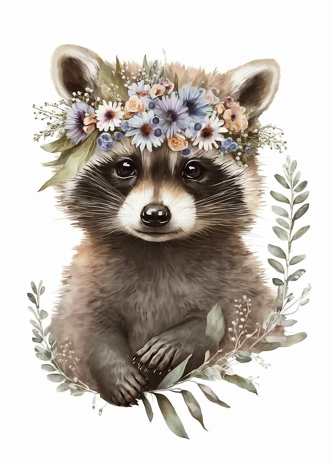 Cute Baby Raccoon