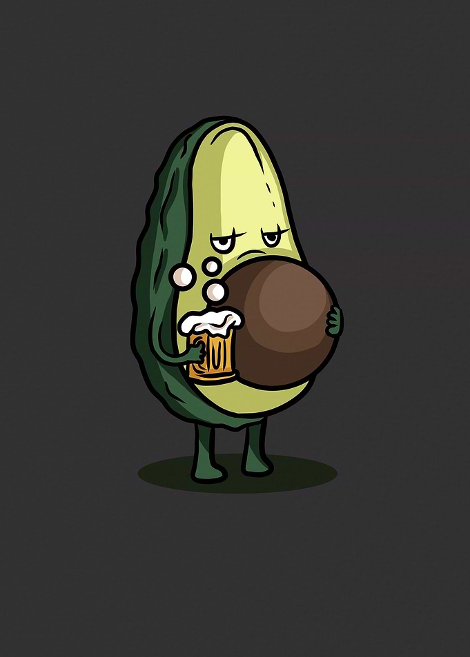 Avocado with Beer