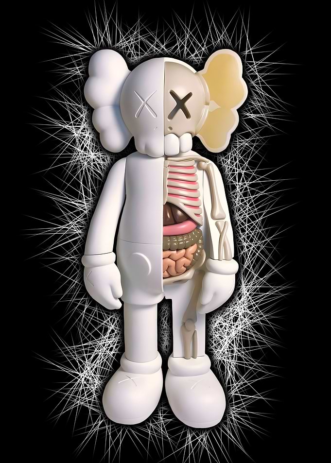 white kaws