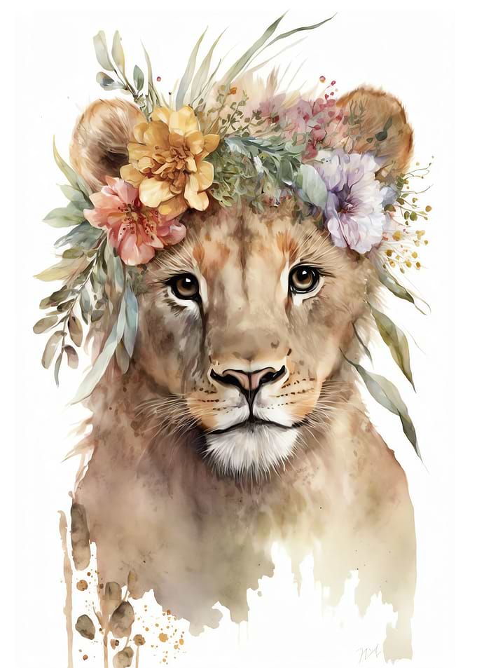 Cute Baby Lion