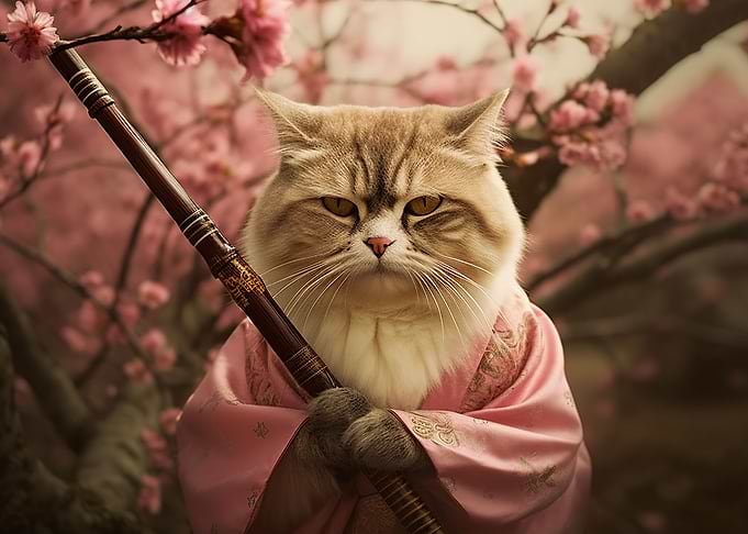 samurai cat