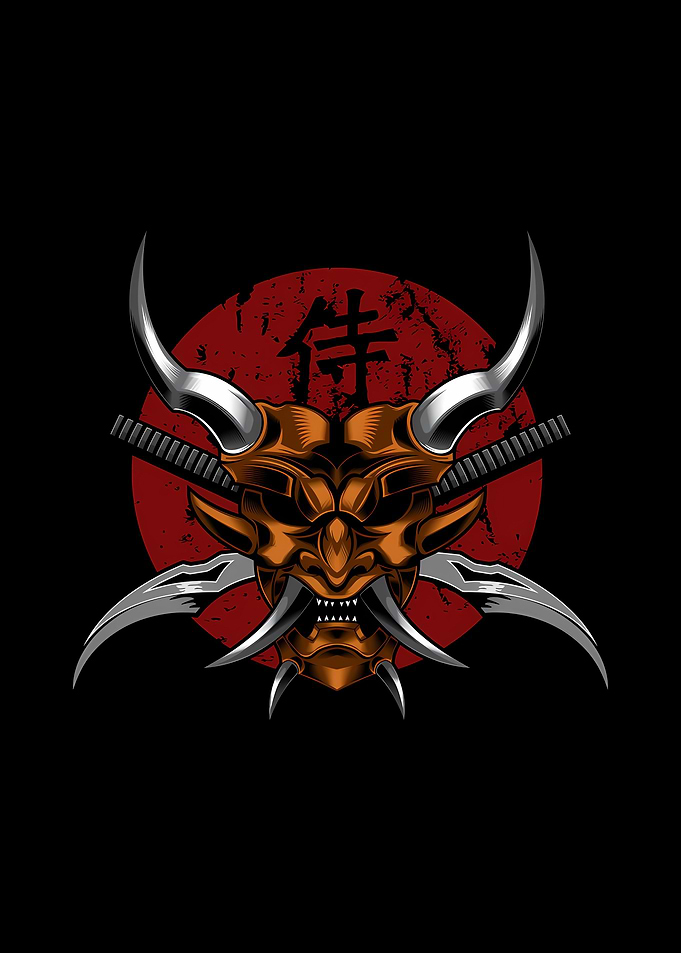 Japan Onii Mask Devil Red