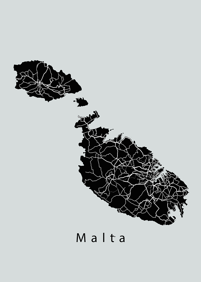Malta Island Map