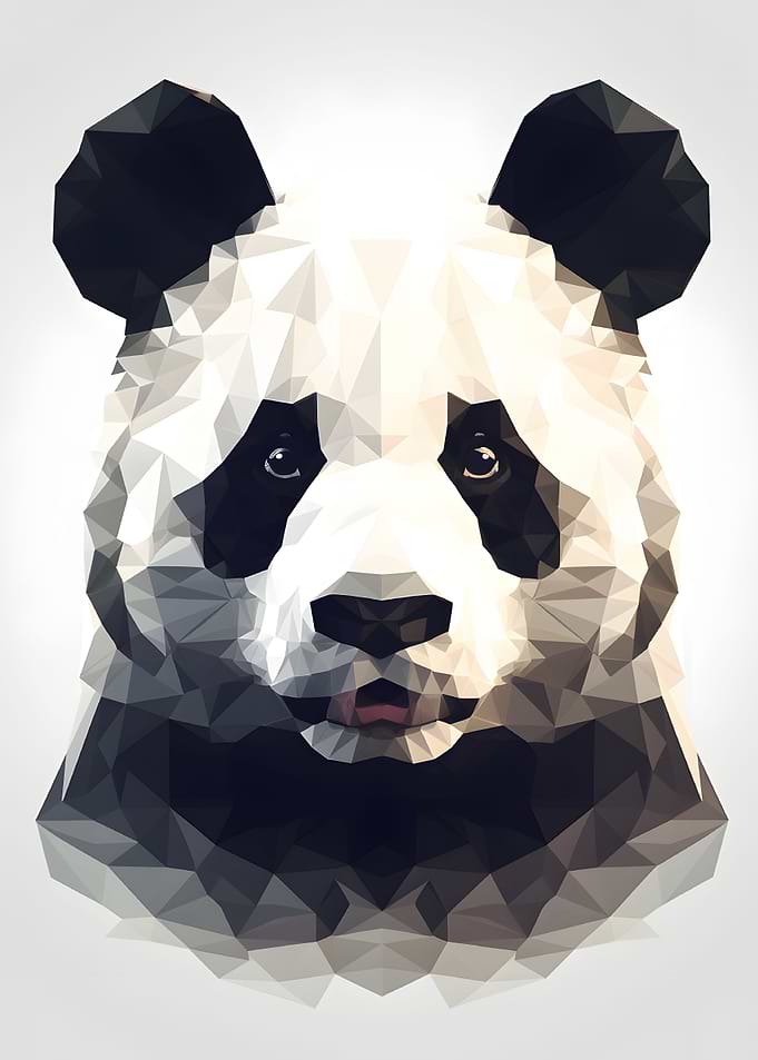 Panda Low Poly