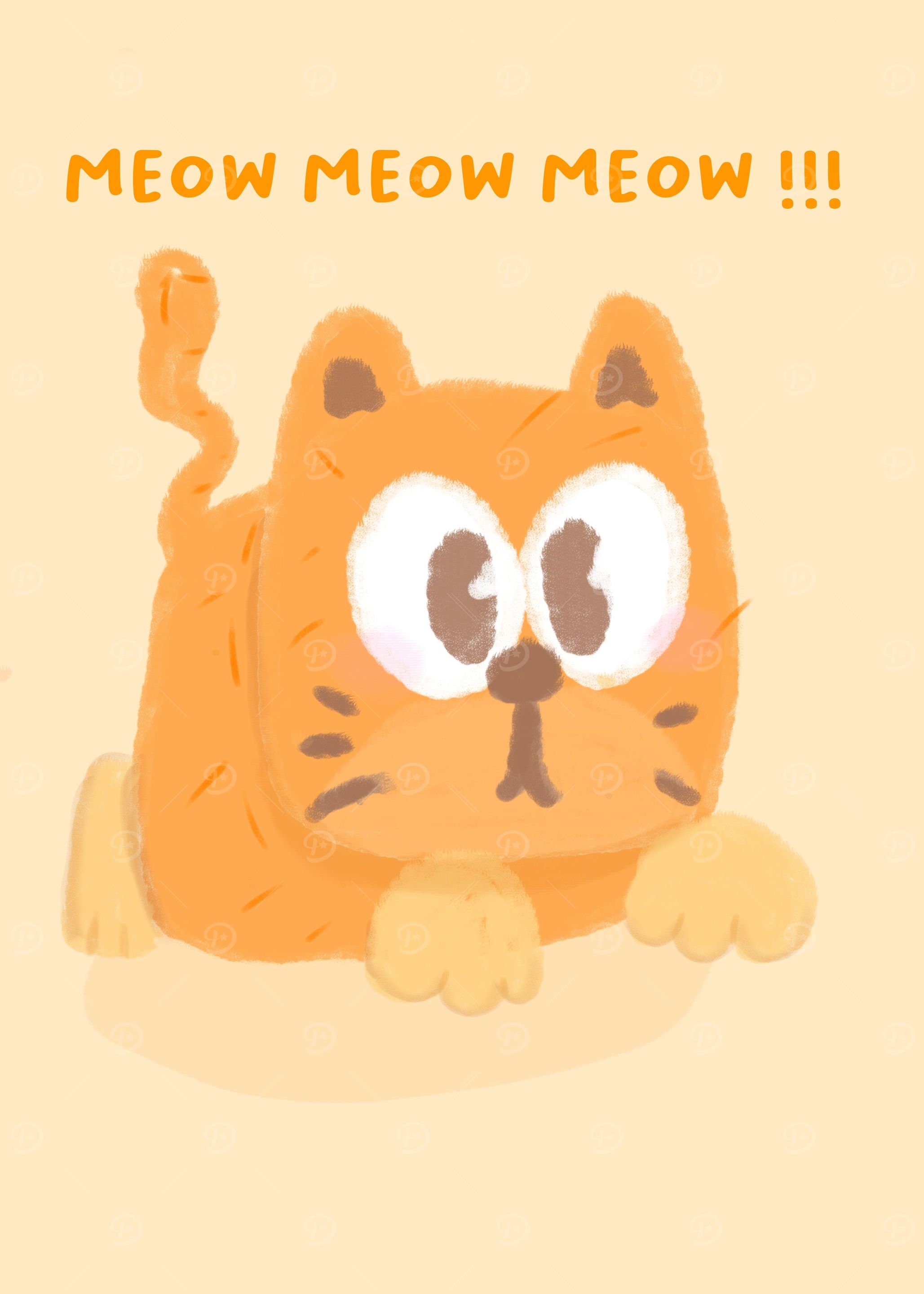 cat with cute expression
