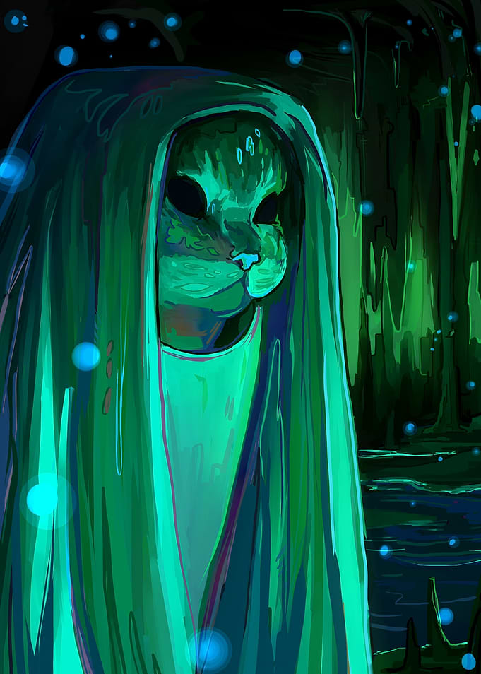 Spooky Nun Cat