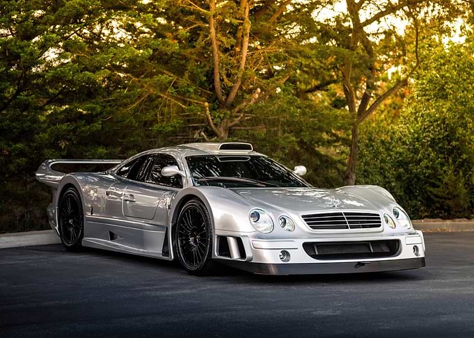 Silver Racing Car