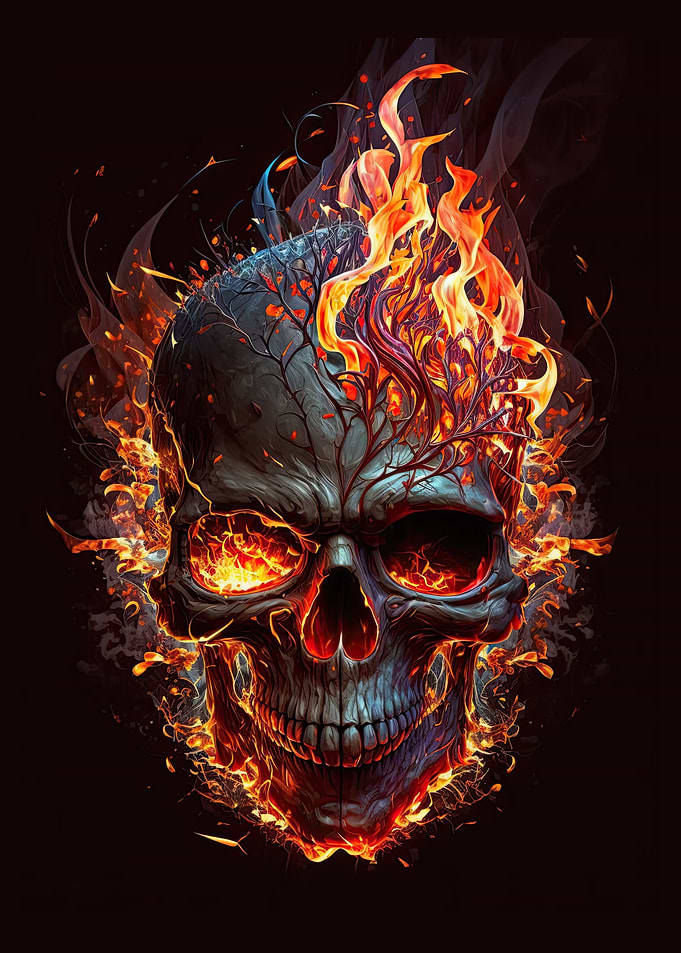 Burning Skull