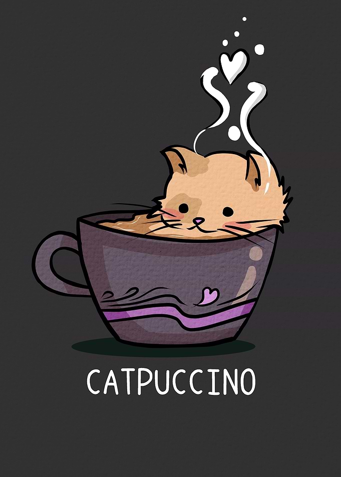 Catpuccino Funny Pun