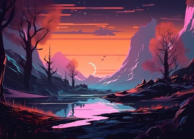 Retro Landscapes Vintage