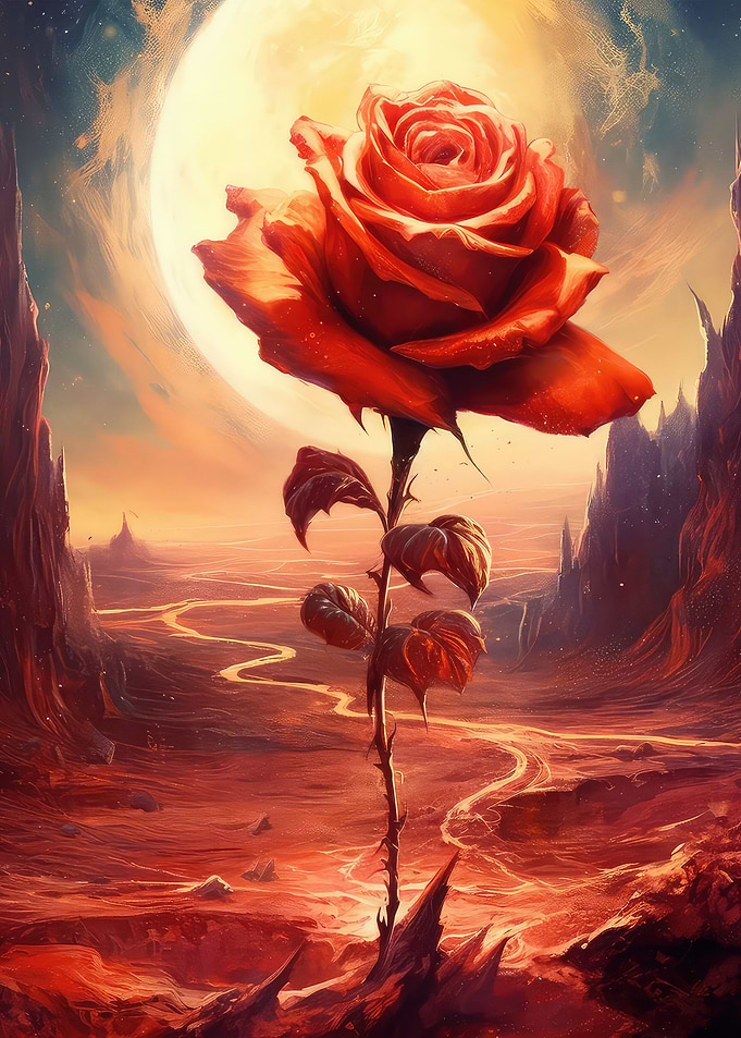 A lonely rose