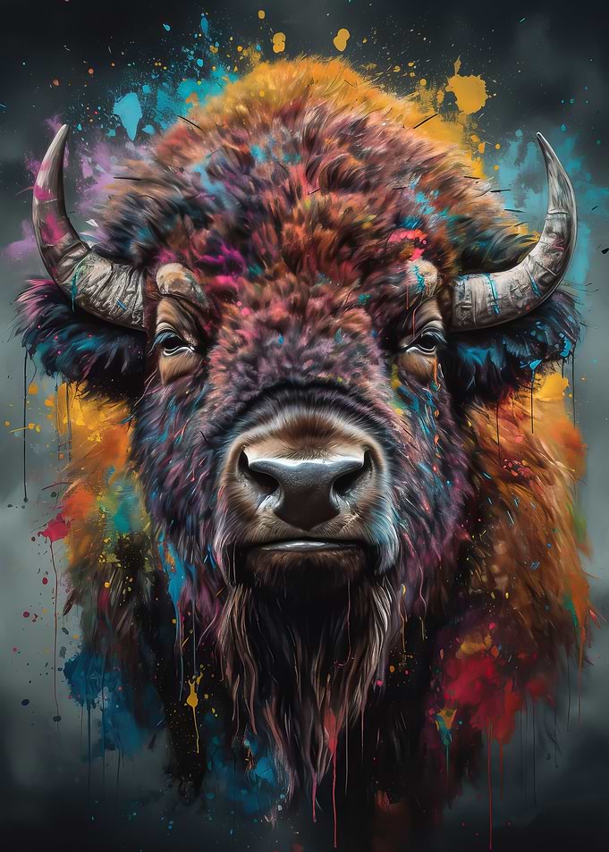 Bison painting